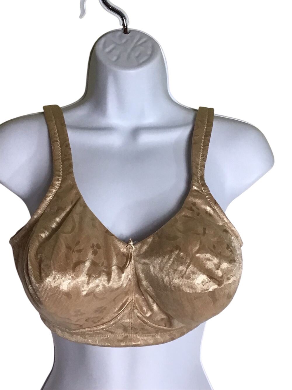 Cacique Bra Women Size 40C Beige EUC. Comfort Support Wide Strap